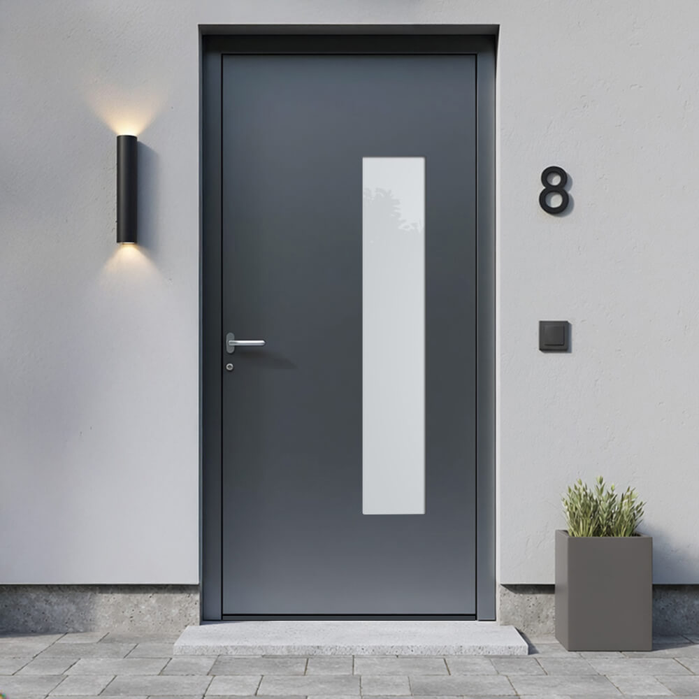 Alu-Haustür Meyrin Einbausituation