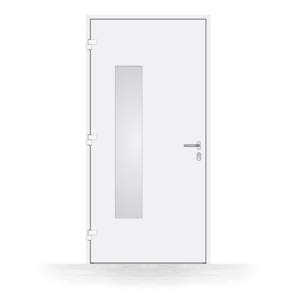 Alu-Haustür Meyrin innen