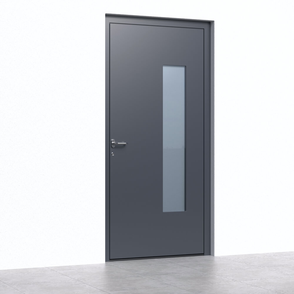 Alu-Haustür Meyrin Einbau