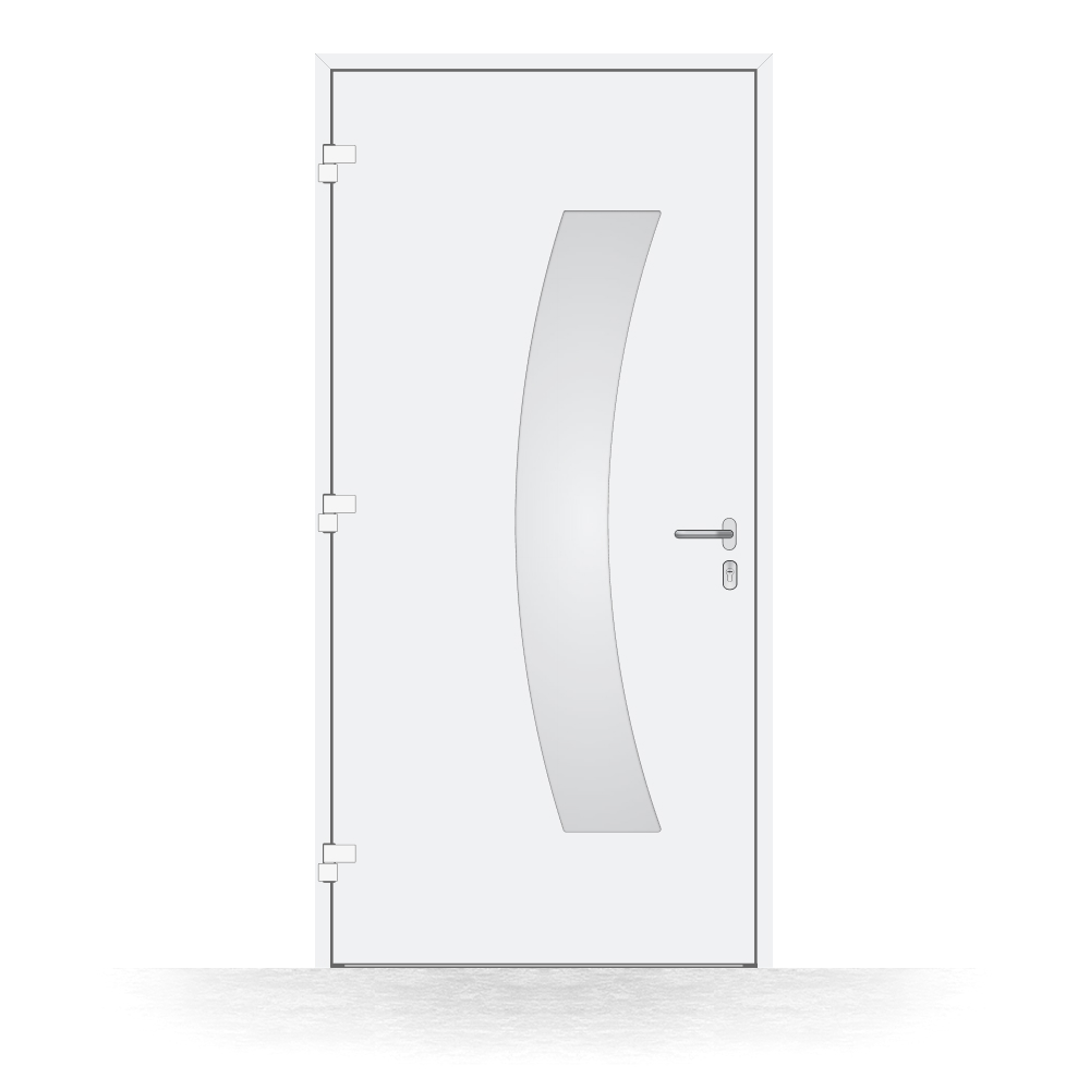 Alu-Haustür Montreux innen