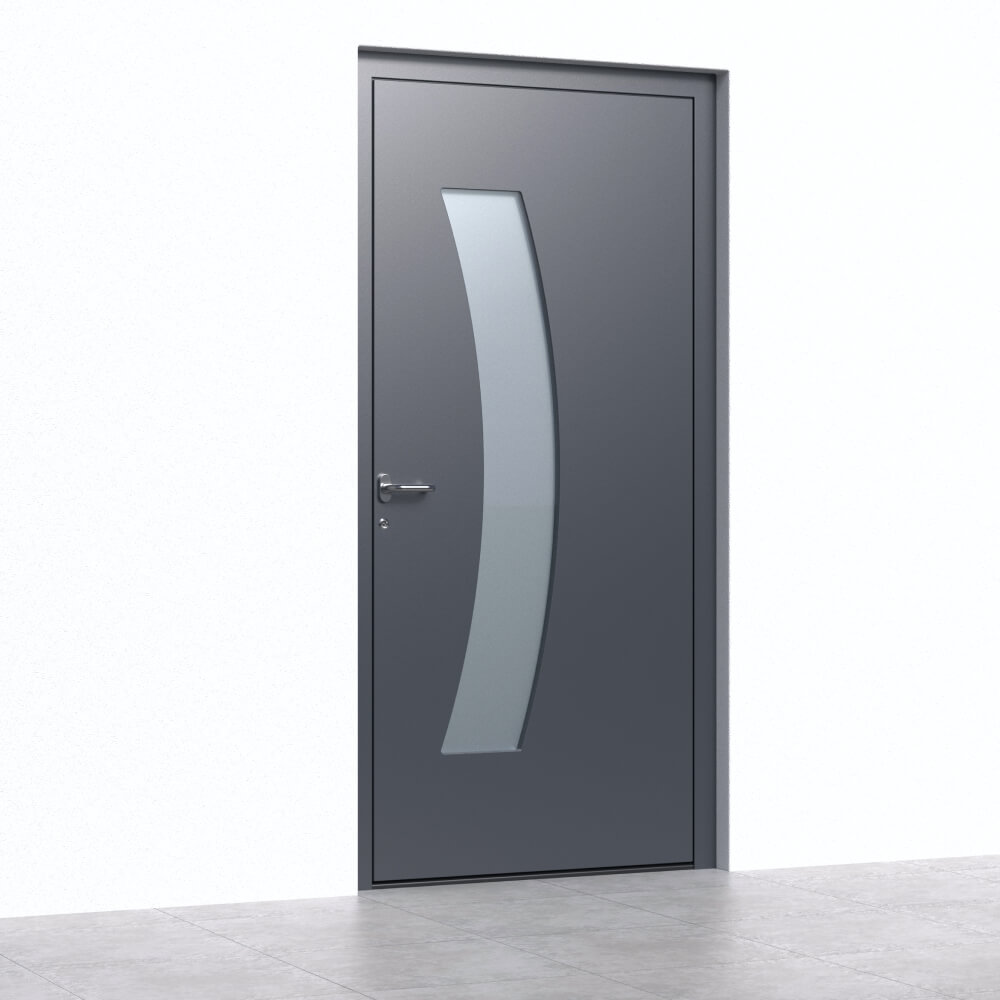 Alu-Haustür Montreux Einbau