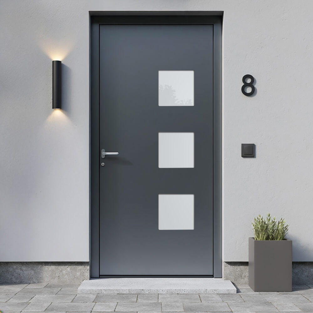 Alu-Haustür Martigny Einbausituation