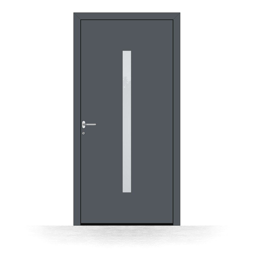 Alu-Haustür Monthey außen