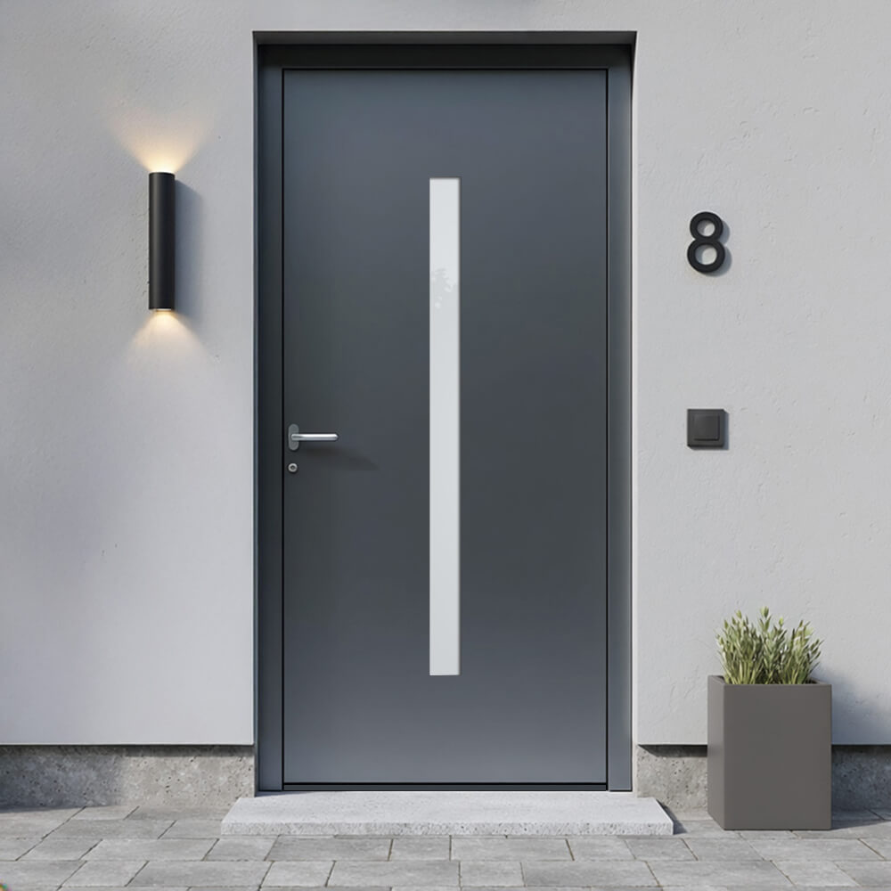 Alu-Haustür Monthey Einbausituation