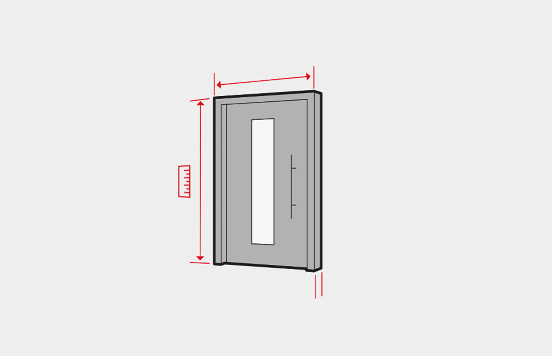 Haustuer ausmessen