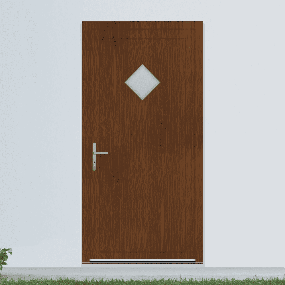 Nebeneingangstür Marly Dekor Nuss