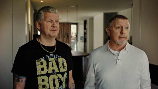 Boris Becker und Stefan Effenberg für fenster.com