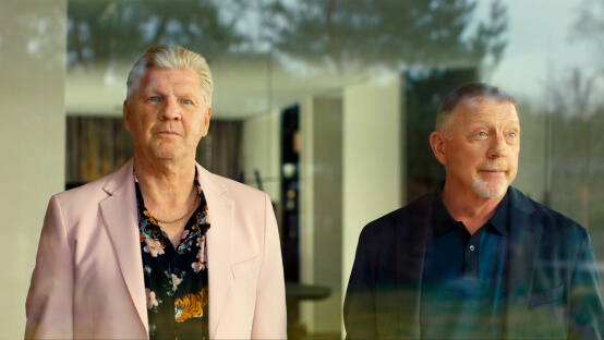 Boris Becker & Stefan Effenberg im TV Spot "Titelsammler" von fenster.com