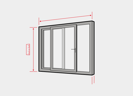 Schiebefenster ausmessen