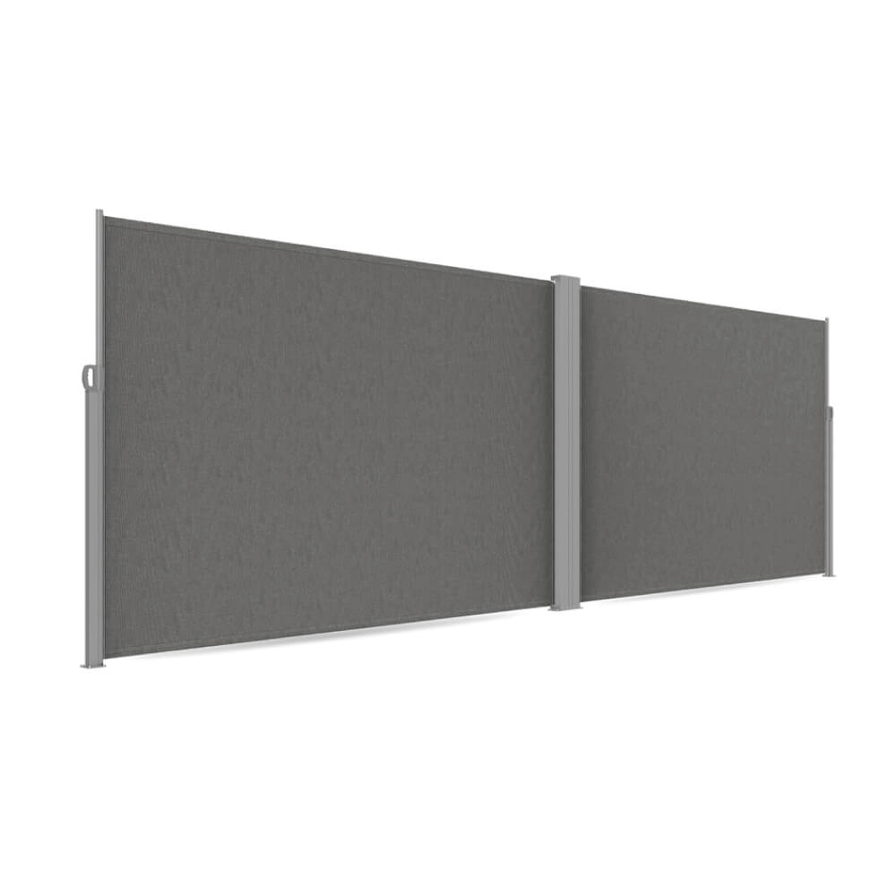Seitenmarkise 180x620 cm in Grau
