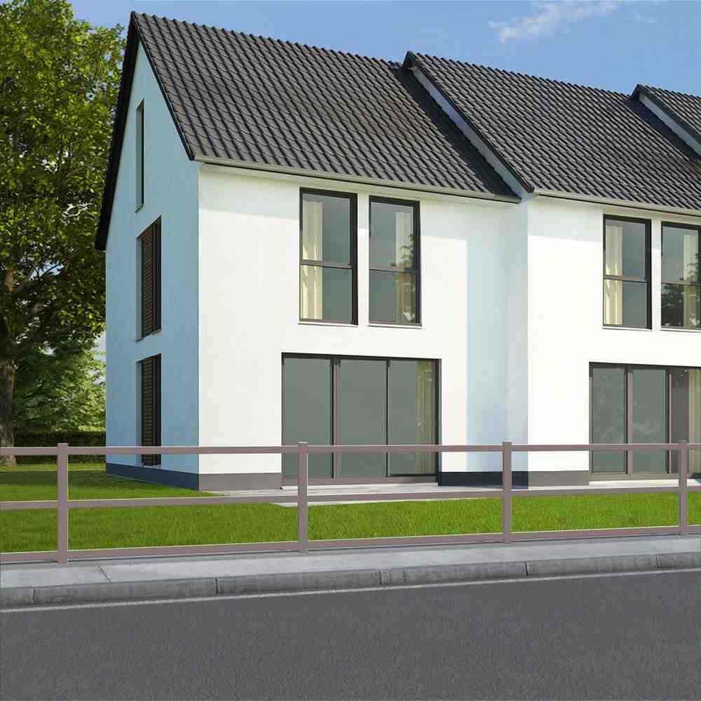 Zaun Graualuminium 