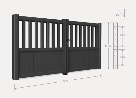 Zaun Detailzeichnung 