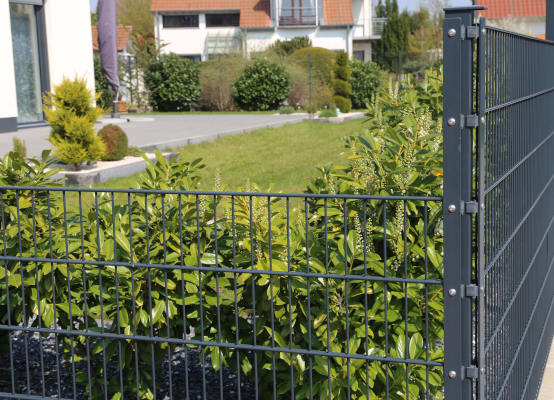 Gartenzaun 1 m hoch in Anthrazit 